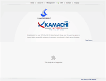 Tablet Screenshot of kamachigroup.com